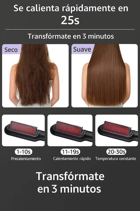 Cepillo Alisador Eléctrico 2 en 1 – Pinta y Alisa